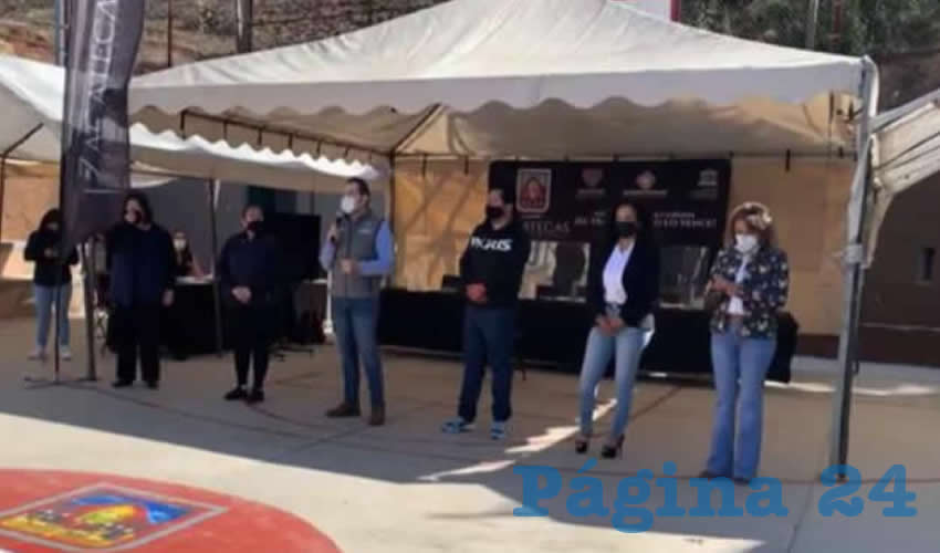 Autoridades del Ayuntamiento de Zacatecas realizaron la audiencia pública número 93 del programa “Martes con tu alcalde” en el barrio de La Pinta, en donde se atendió a la ciudadanía cumpliendo con todas las medidas y recomendaciones sanitarias (Foto: Cortesía)