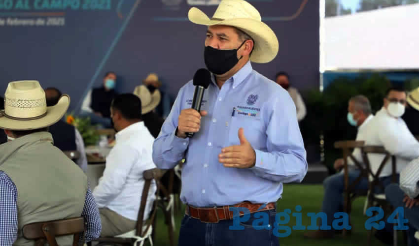 El gobernador Martín Orozco Sandoval encabezó la presentación de los programas estatales de impulso al campo que operarán este año