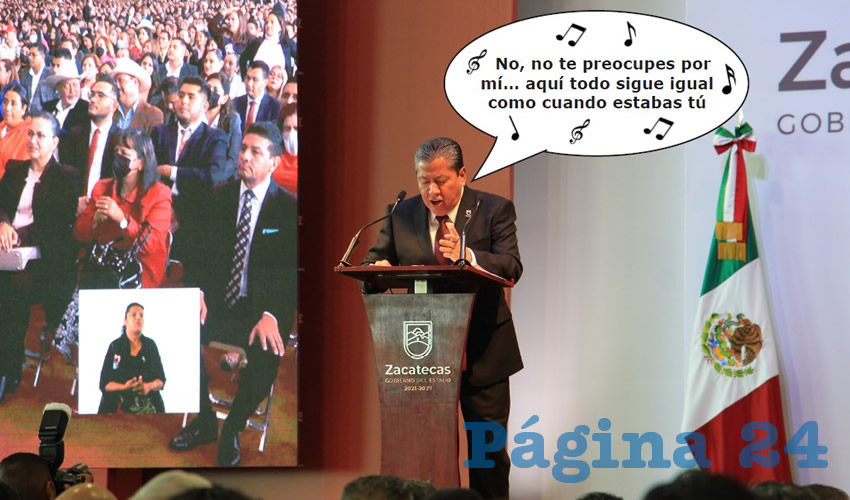 Fotografía satírica con dialogos añadidos a la imagen original.