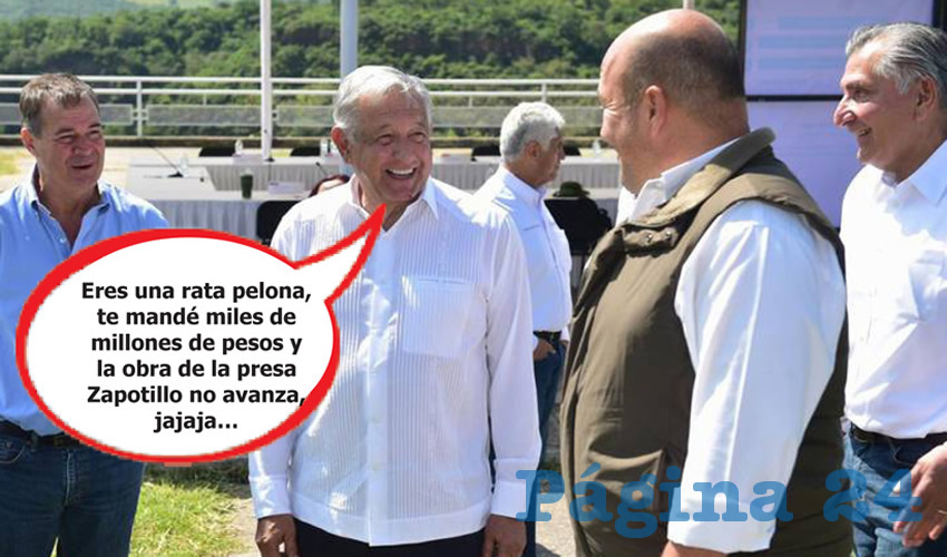 Fotografía satírica con dialogos añadidos a la imagen original.