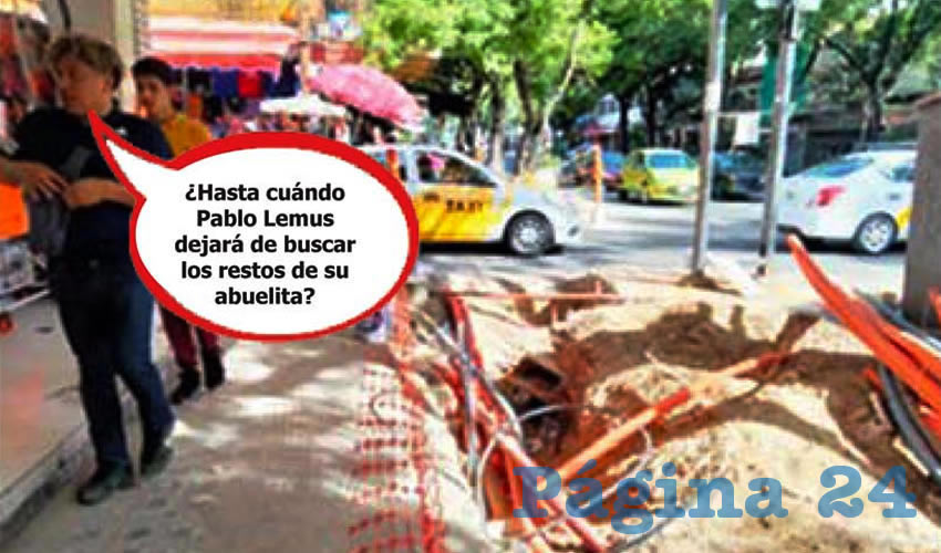 Fotografía satírica con dialogos añadidos a la imagen original.