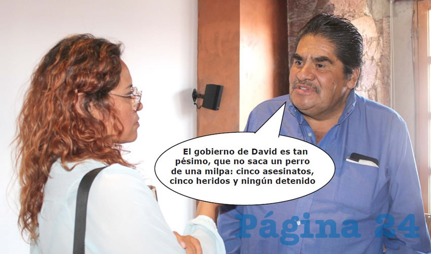 Fotografía satírica con dialogos añadidos a la imagen original.