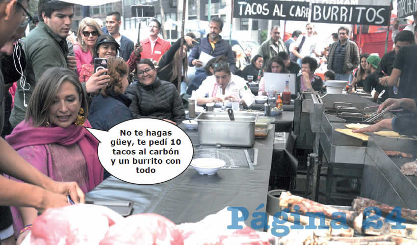 Fotografía satírica con dialogos añadidos a la imagen original.