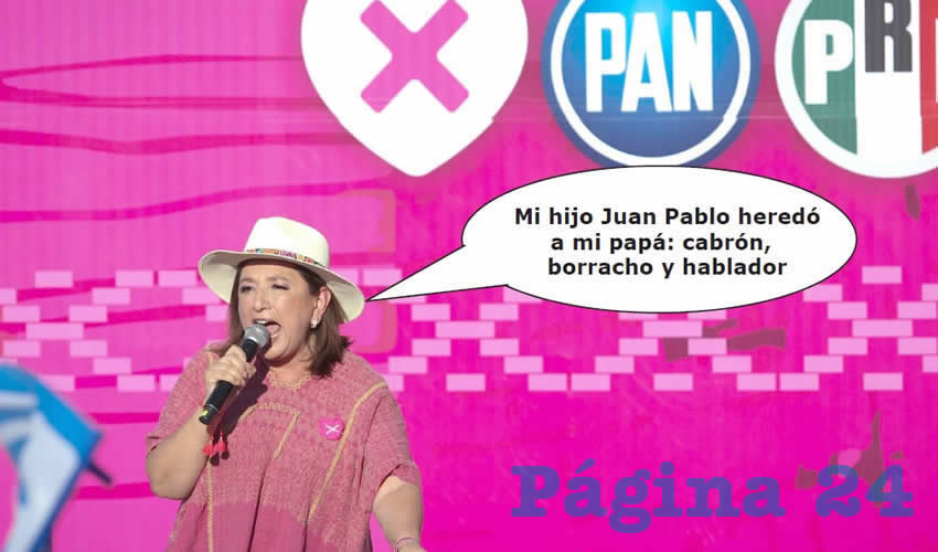 Fotografía satírica con dialogos añadidos a la imagen original.