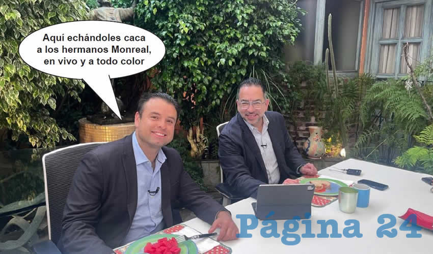 Fotografía satírica con dialogos añadidos a la imagen original.