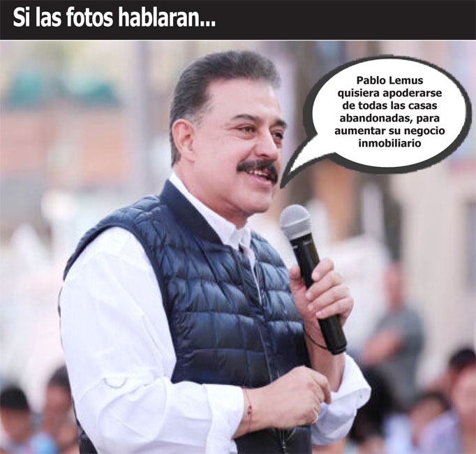 Fotografía satírica con dialogos añadidos a la imagen original.