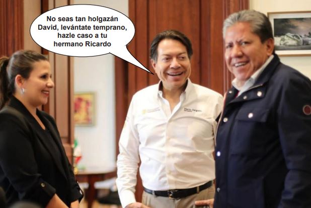 Fotografía satírica con dialogos añadidos a la imagen original.