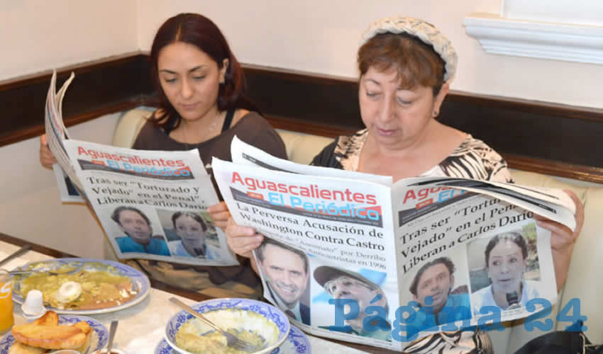 Desayunando